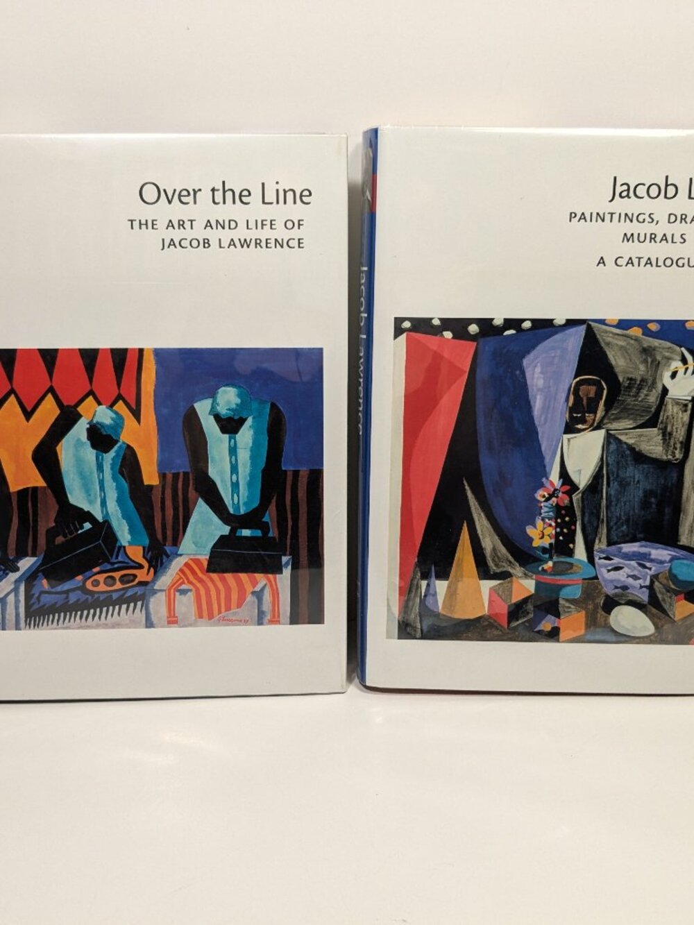 Jacob Lawrence Art Book Lot Oversize Art Hardcover Book Coffee Table Set Harlem